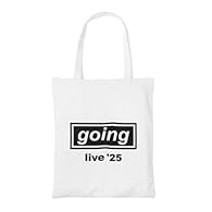 Britpop vinyl-inspired tote bag: Designed for fans of Britpop and indie music, offering a practical and stylish way to carry everyday essentials, records, shopping, or concert merchandise. Generous size for daily use: Measures approximately 41 x 37 c...