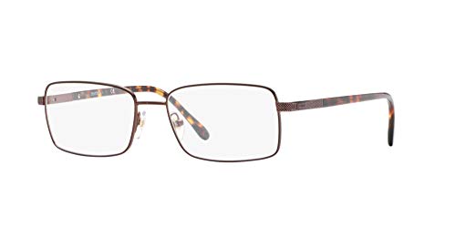 Sferoflex Men's Sf2265 Rectangular Prescription Eyewear Frames, Matte Dark Brown/Demo Lens, 55 Mm #TOP1