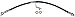 Dorman H622662 Front Driver Side Brake Hydraulic Hose Compatible with Select Hyundai Models