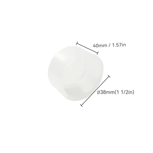 Image of 4Pcs Rubber End Caps ID 38mm (1-1 /2 inch) Clear Flexible Protective Caps Soft Elastic Dustproof Cover for Rod Tube Screw Bolt
