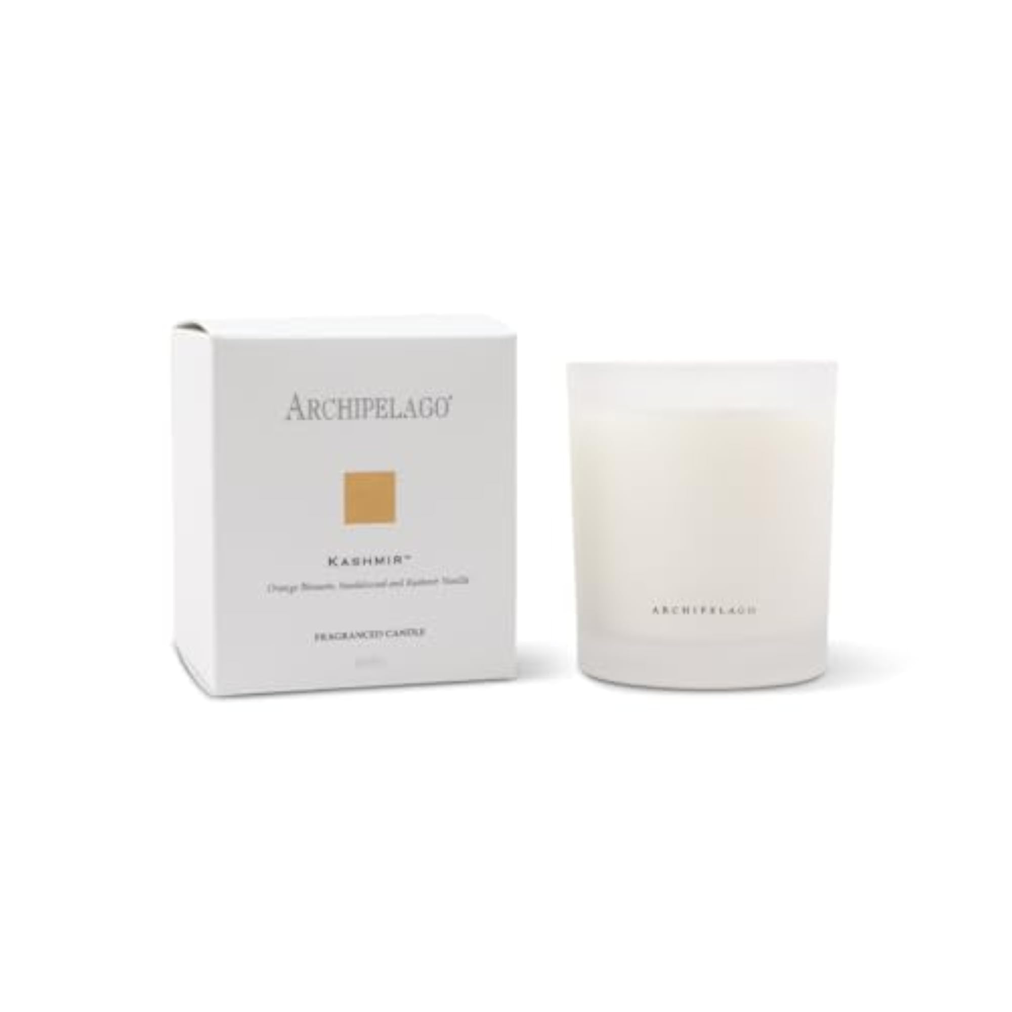 Kashmir Boxed Candle, Warm Scent of Vanilla