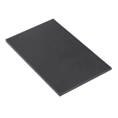 Image of Expanded PVC Plastic Sheet 5 /16 inch Thick, 6 inchx12 inch Lightweight Rigid Foam Sheet, [for Crafts Signage Displays Digital Screen Printing] - Black / 1 Pcs