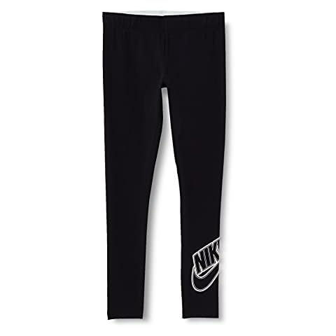 Nike Unisex Kinder nsw favorites gx Leggings, Black/White, 152 EU Cover