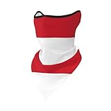 Indonesien Flagge - Bandana, nahtloses Multifunktionstuch aus weicher Mikrofaser Funktionstücher...