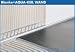 Produktbild AQUA-KEIL WAND, 1480mm lang, 12,5/32 mm;hoch, linker Anschlag, Edelstahl gebürstet
