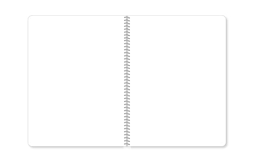 Image of Apsara 5 Subject Spiral Notebook, 252 Pages, Pack of 1, Single Line, 60 GSM - 24 cm x 18 cm, Soft Cover Notebook for School, College Students, Exam Preparation & Professionals, Design May Vary
