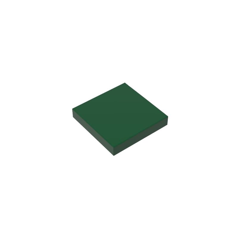 Gobricks 3068 Foundation Plate Tile 2x2 with Groove 50 Pieces GDS-561 Compatible with Lego Building Blocks Color:Dark Green โ image 1