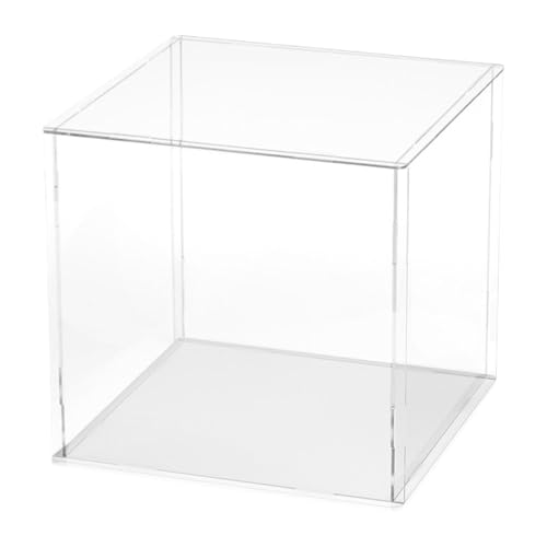 Luwecf Vetrina in Acrilico di Alta qualità per Oggetti da Collezione E Ricordi, 7x7x7 cm