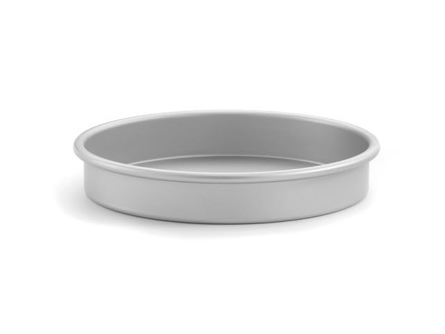 Chabrias Ltd 6-12 Inch Deep Cake Tin, Aluminium, Fixed Base, UK Made (Shallow Sandwich Tin, 8")