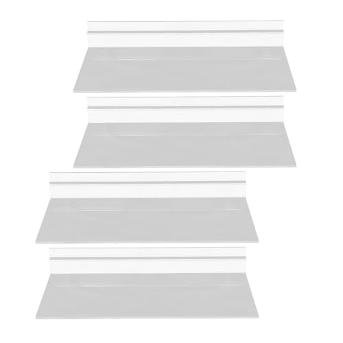 BETOOKY 4pcs Plastic Shoe Store Display Shelf Suitable for Slatwall Wall Shoe Display Shelves for Supermarket and Shop Window