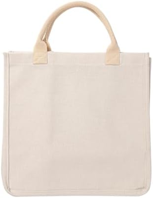 Craft Express Linen Shopping Bag for Sublimation Printing & Custom Designs - 15x16 Reusable Tote -Premium Blank for Heat Transfer, Screen Printing, Vinyl & Fabric Painting - Eco-Friendly & Durable
