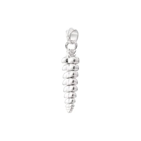 COPPERTIST.WU Custom Rattlesnake Tail Pendant Necklace 925 Sterling Silver Shakeable Fidget Jewelry Gift Box for Men and Women Cover