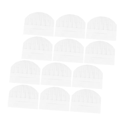 VANZACK Lot de 12 Chapeaux de Chef pour Garçon et Filles, Calots Jetables en Papier Épais, Taille Petite, Respirants, pour Jeux de Rôle Cuisine Créative