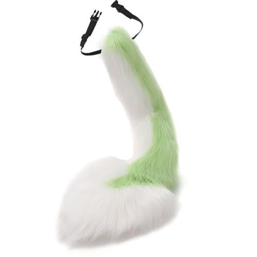 Queue de loup en peluche douce pour cosplay et costume d'animal de fête