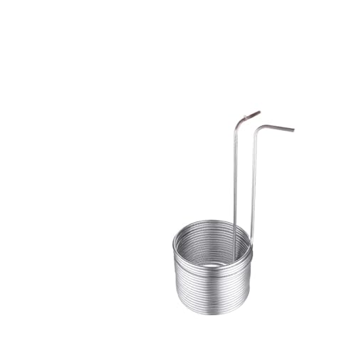KOZWAY 5 tamaños de acero inoxidable enfriador de mosto tubo de inmersión para elaboración casera súper eficiente enfriador de mosto casero para hacer vino parte de la máquina (color: 8 x 0,5 x 8 m