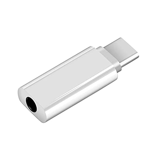 YROHGKPN Adaptador de auriculares tipo C macho a hembra de 3,5 mm, USB C a conector de auriculares para ordenador portátil, teléfono móvil, color negro