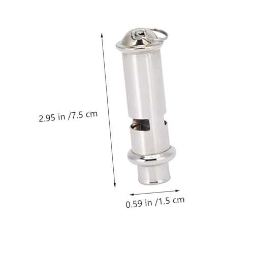 Silbatos de emergencia de acero inoxidable 6 pcs para entrenamiento de aves miniatura 2