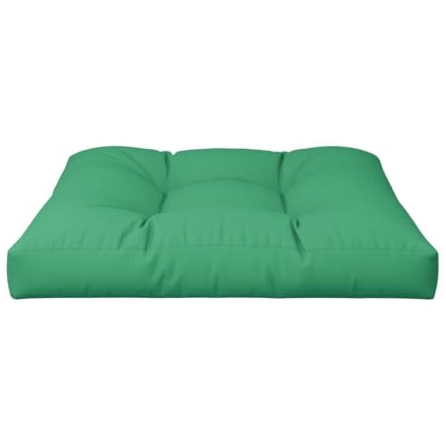 Cojín para sofá de palets verde de 80x80x12 cm acolchado para terraza exterior 5