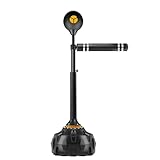 loyfreeyo パンチングボール ボクシングマシーン パンチングマシーン サンドバッグ 反応ターゲット 360°回転スティックターゲット 高さ調節可能 PUレザー 圧力緩和 初心者に適しています ストレス解消 トレーニング器具 (ブラック,高さ140-180cm)