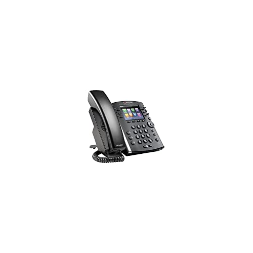 Teléfono Poly com VVX 411 IP con cable y escritorio miniatura 2