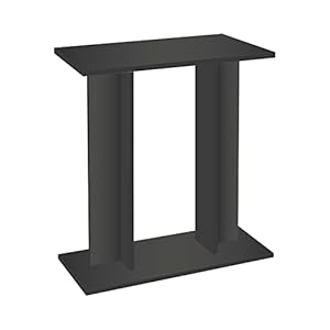 Abaseen Black Fish Aquarium Tank Stand | Aquarium Floor Cabinet Easy to Assemble Stand for Aquarium Perfect for Home, Office, Indoor Decoration | 63x60x31 (HxWxD)