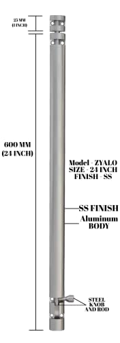 Image of DHAKAD Tower Bolt Stainless Steel ZYLO (24 Inch, Pack of 6 PCS)