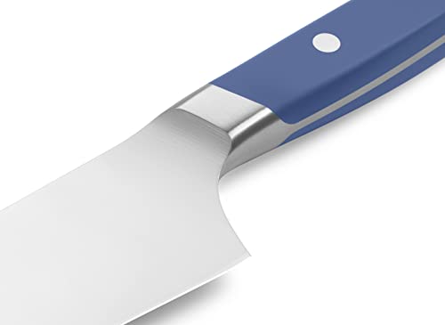 Misen Chef Knife - 8 Inch Professional Kitchen Knife - High Carbon Stainless Steel Ultra Sharp Chef's Knife, Blue #TOP7