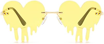 Amazon サングラス パーティー 溶けてるハート 眼鏡 個性的なファッションを目指すなら Yellow サングラス 通販