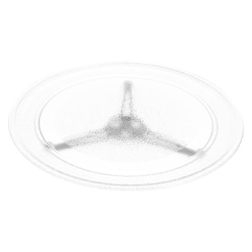 Plateau tournant micro-onde en verre avec support à roulettes Gadpiparty