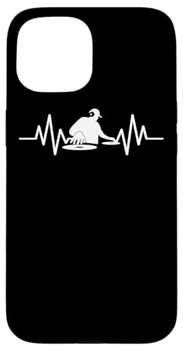 Disco de música retro Jockey DJ 90s Vinilo-grabación de música Carcasa para iPhone 15