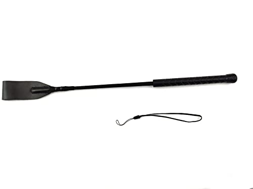 Azatemgo Leder Peitschen 45 cm Reitgerte mit Griff und Aufhängeseil