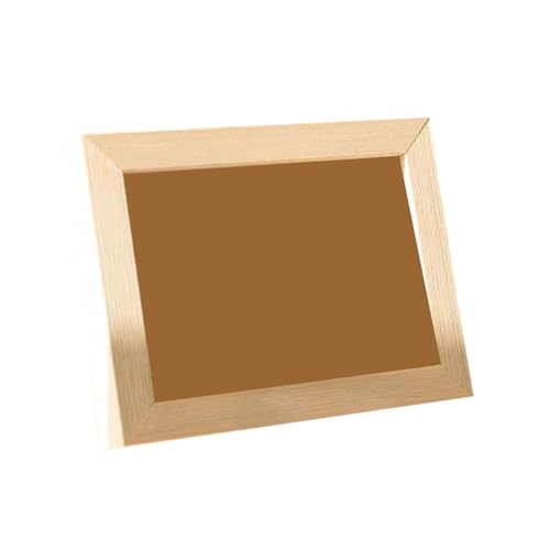 SUREK Marcos de fotos de madera, marcos de fotos cambiables ligeros, marcos de arte rectangulares for exhibición de mesa y montaje en pared(A4)
