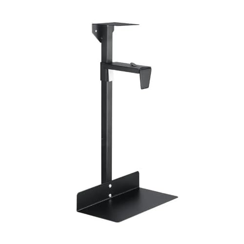 Soporte para CPU de PC de escritorio ajustable para torre, montaje de CPU de acero para debajo del escritorio y en pared, capacidad máxima de carga 55 libras