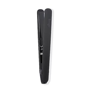 L’ANGE HAIR Le Ceramique 1-Pass Flat Iron Hair Straightener | Fast Heating Ceramic Flat Iron | Best Hot Tools Professional Hair Straightener to Lock in Moisture & Shine | (Black)