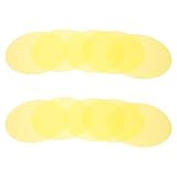 CAXUSD 10 Stück Selbstklebende Farbfilterfolie Gelb 12cm Ø – Lichtdiffusorfolie für LED Strahler Warmlichtfilter für Studio und Umgebungsbeleuchtung