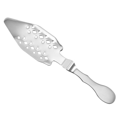 SOLUSTRE Stainless Steel Absinthe Spoon for Bars and Home Use Multi-Function Wormwood Spoon with Sugar Cube Dripper Cocktail Filter for Absinthe Fountain and Family Gatherings