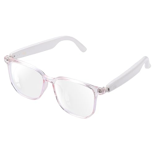 Tulbeys Smart Glasses for Women, Blue Light Filtering Lenses，Bluetooth 5.3, Audio & Mic, Intelligent Touch,Open-Ear Clear Sound, Remote Photography, Ultralight Comfortable Design for Working