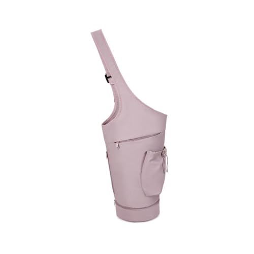 Bolsa de yoga impermeable rosa con bolsillo húmedo y almacenamiento para gimnasio