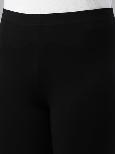 Image of GO COLORS Soft Cotton Stretch Churidar for Women | Breathable, Mid Rise, Full Length