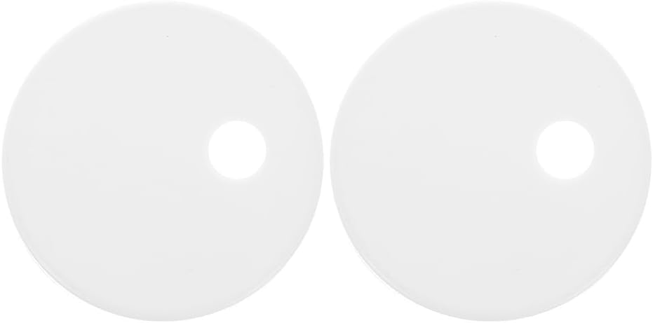 Veemoon Toilet Bolts Cover Round Plastic Toilet Seat Bolt Covers Decorative Caps for Lid Screw White