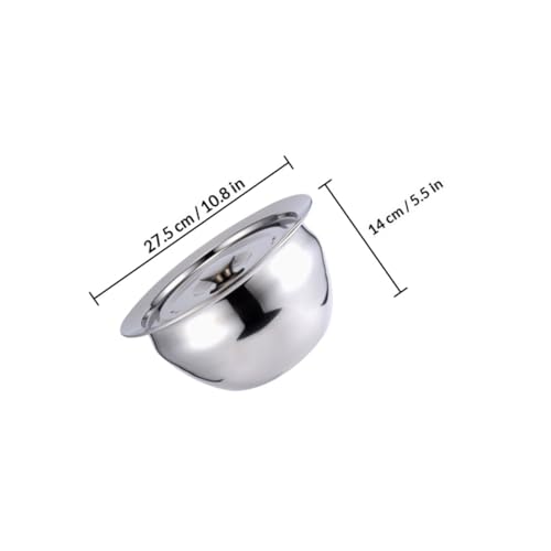 Bowl mezclador de acero inoxidable OSALADI con tapa 9 pulgadas miniatura 2