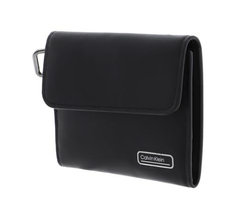 Étui pour carte Calvin Klein Cuir authentique 6CC Holder luxe discret CK Black
