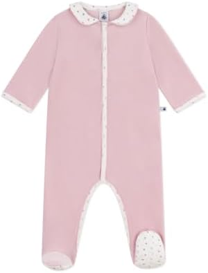 Petit Bateau Pyjama bébé en Velours Avec col