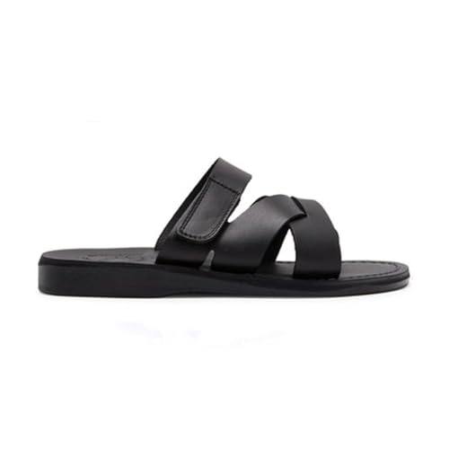 Philip - Leather Woven Strap Sandal - Mens Sandals4