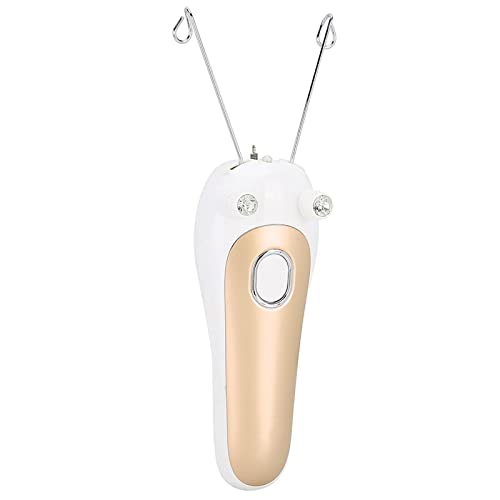 Hair Remover, Electric Threading Epilator Physical Threader Hair Remover for Face Arm Leg Use(Gold)