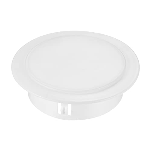 PATIKIL 100mm OD Agujero Tapones, 1 Paquete Redondo Presión Tipo Bloqueo Agujero Tubo Puesto Tubería Inserción Extremo Tapa para Tubería Protección, Blanco