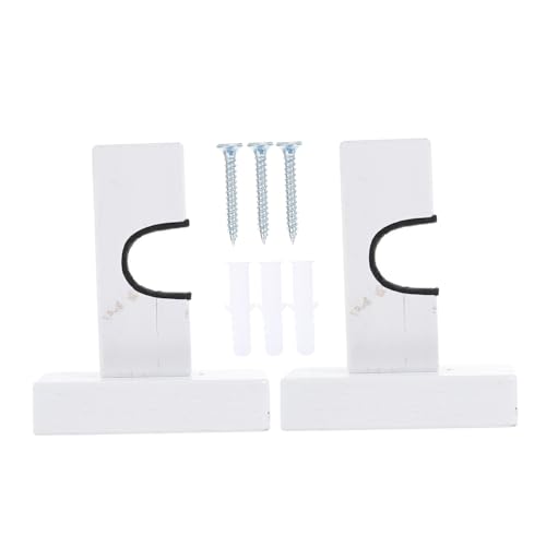 HANABASS Bat Wall Hanger Baseball Bat Display Rack Hockey Stick Mount Wooden Bat Rack Sturdy and Practical Bat Holder for Home