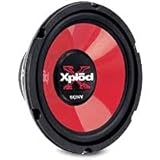 subwoofer sony xplod 10 1200w caracteristicas  Sony Xs-L1030 - Subwoofer componente de 400W, rojo