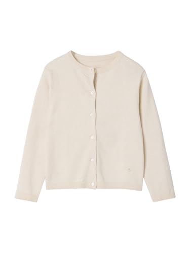 Vertbaudet Mädchen Strickjacke Basics beige meliert 110
