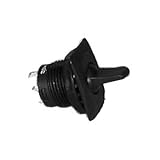 Round Paddle Lever Momentary Toggle Switch - SPDT / (On) - Off - (On) : 30-10329